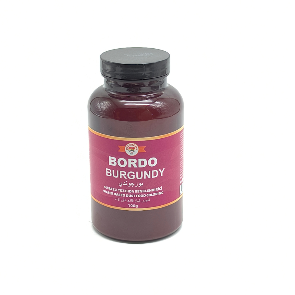 Decaroma Su Bazlı Gıda Boyası 100 Gr Bordo