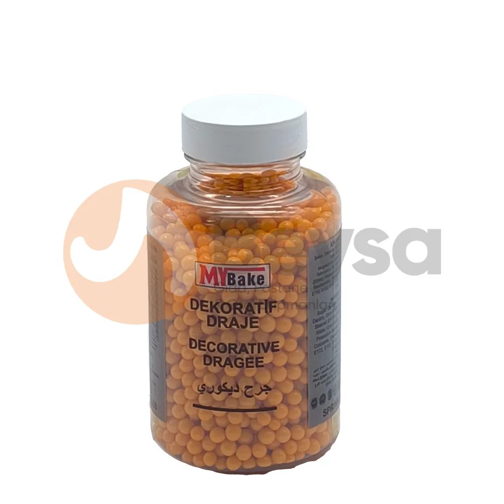 My Bake Boncuk Turuncu 200 Gr 4 Mm