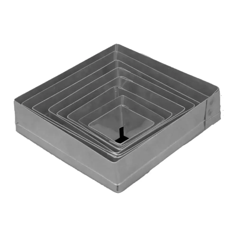 Kopat Metal Kare Düz Set