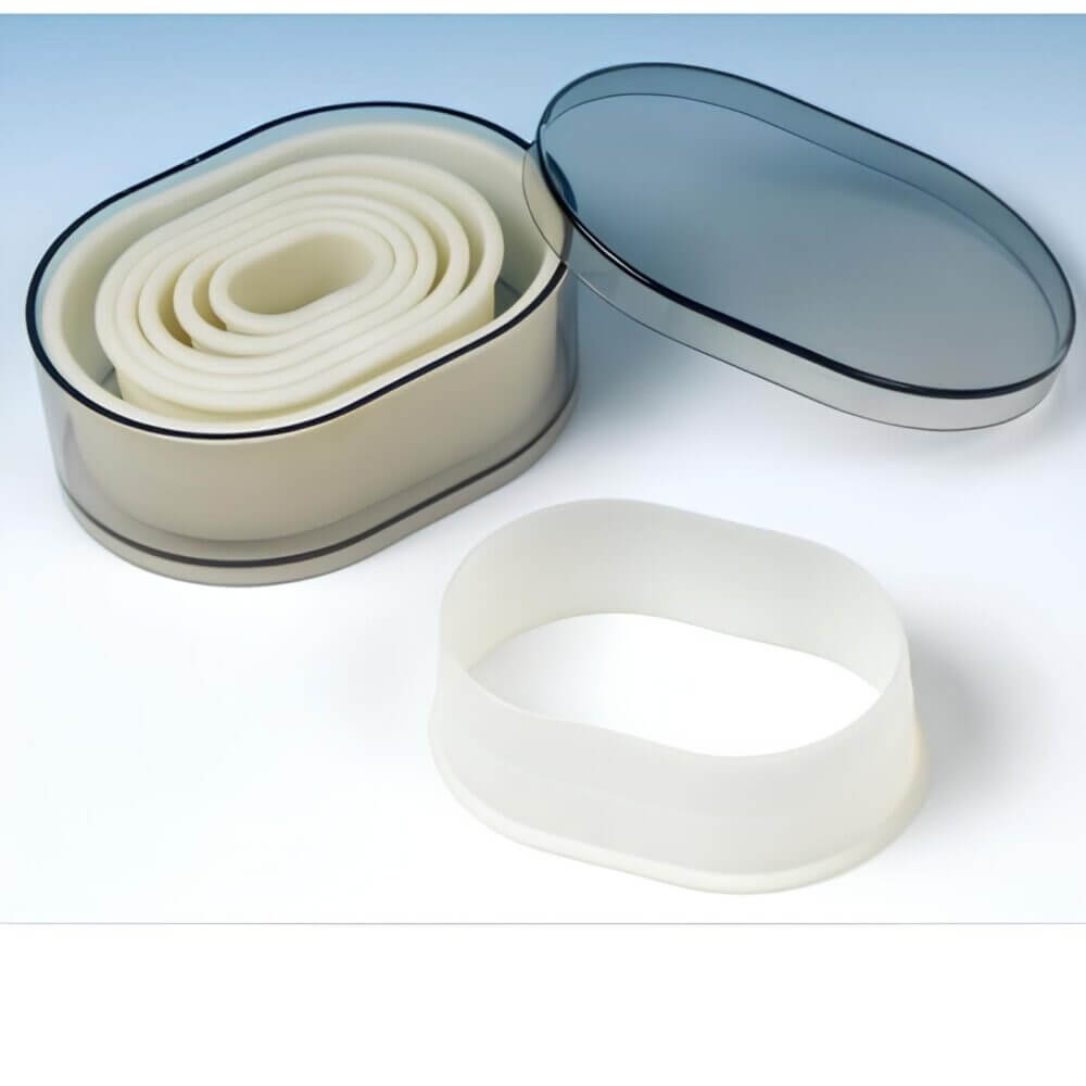 Kurabiye Kesici Volovan Kopat Seti Exoglass Oval Düz
