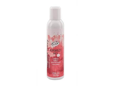 Metalik Sprey Gıda Boyası 250 Ml Kırmızı