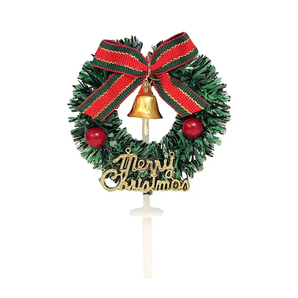 Yılbaşı Pasta Süsü Çam Ağacı Merry Christmas 25'li Paket