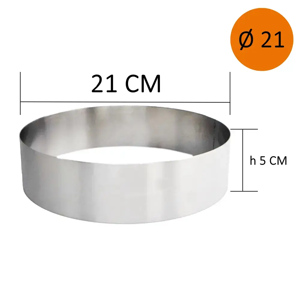 Pasta Çemberi Pandispanya Yuvarlak 21 Cm H5