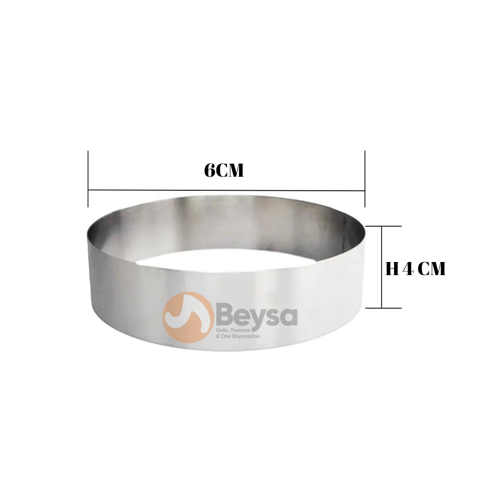 Pasta Çemberi Pandispanya Inox 6 Cm H4